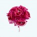 2.5" Diameter Rhinestone Ribbon Flower 6X12 | Fuchsia